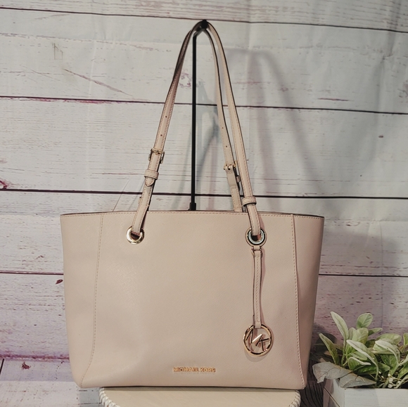 Michael Kors Walsh Medium MF Large Leather Tote Shoulderbag Handbag in Soft Pink - Picture 2 of 11